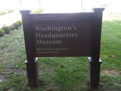 Sign post Washingtons' HQ