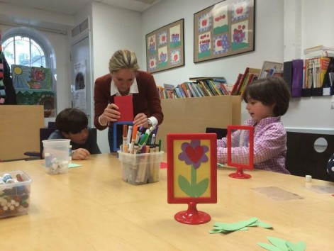 Crafting project with teacher