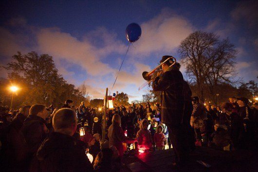 St. Martin Laternenlauf or Lantern Walk as a CityKinder German Family Event in New York