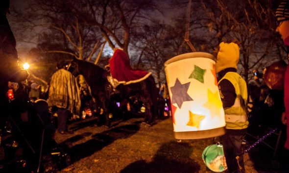CityKinder Lantern Walk 2013 for German Kids in Prospekt Park, Brooklyn, New York